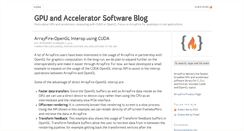 Desktop Screenshot of blog.accelereyes.com