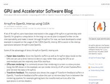 Tablet Screenshot of blog.accelereyes.com